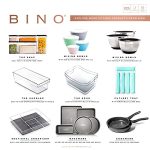 BINO Plastic Mixing Bowls with Lids Set - Image 5
