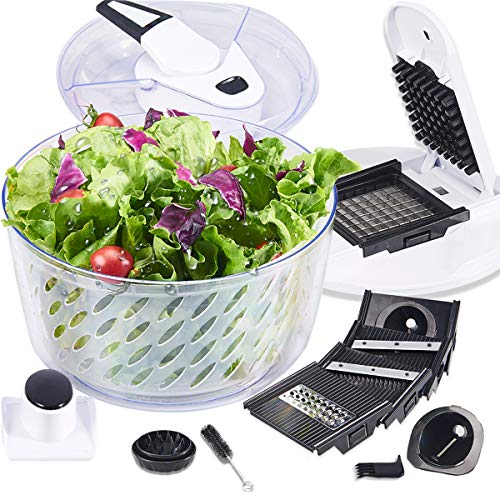 FAVIA Salad Spinner Large 6 Quart for Lettuce Herbs