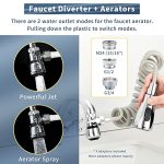 Faucet Spray Head Replacement with 79” Recoil Hose and Holder - Image 3