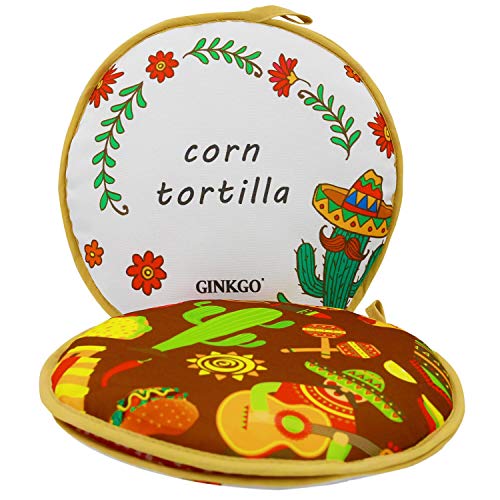 GINKGO Tortilla Warmer 11 Inch Insulated Cloth Pouch