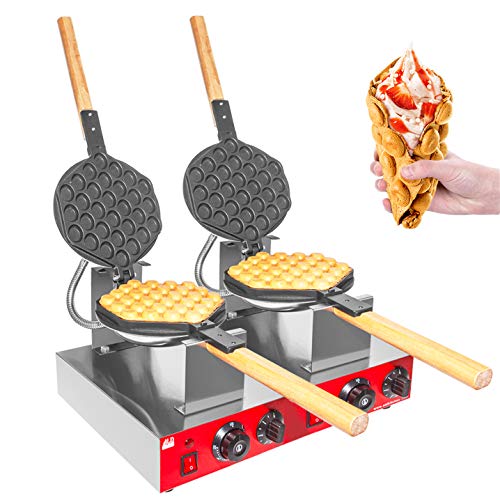 Bubble Waffle Maker with Manual Thermostat