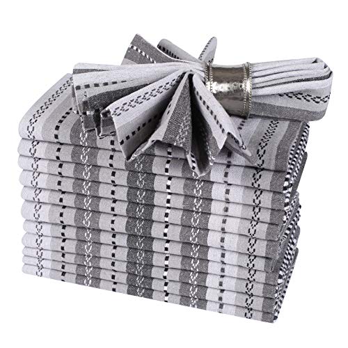 Life By Cotton Salsa Stripe Set of 12 Pure 100% Cotton