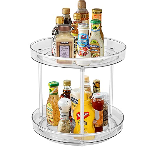 Cabinet Organizer Rotating Condiment Tray Spinner