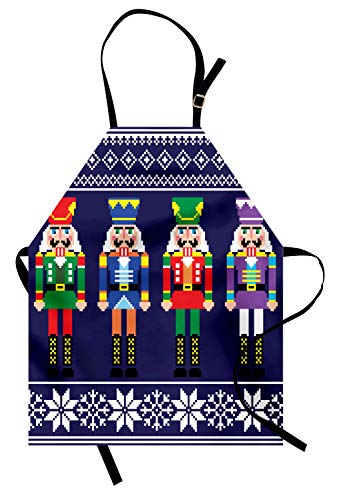 Colorful Retro Style Pattern with Xmas and Scandinavian Motifs