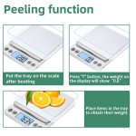 KUBEI Upgraded Larger Size Digital Food Scale Weight Grams and OZ - Image 4