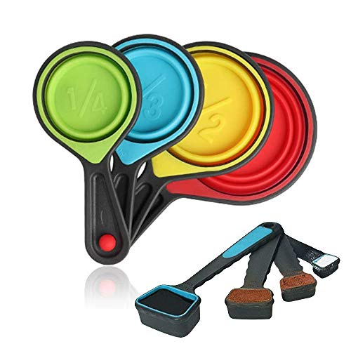 SOLIFEGOBLE Collapsible Measuring Cups and Spoons