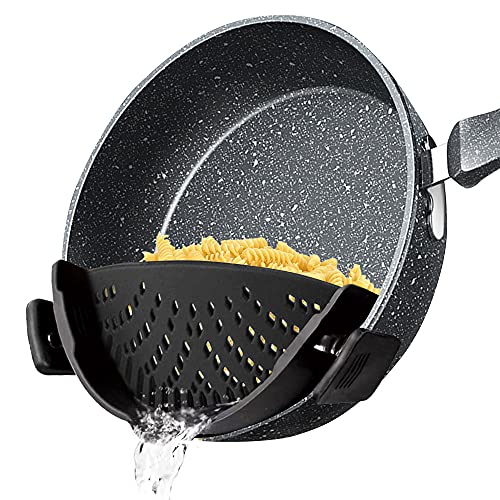 Clip Pasta Strainer for Pots pan Bowl