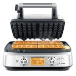 Breville Smart 4-Slice Waffle Maker, Silver - Image 3