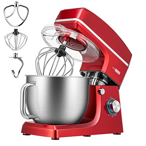 660W 6-Speed Tilt-Head Kitchen Electric Food Mixer