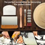 9 Inch Bread Banneton Proofing Basket Round Set - Image 4