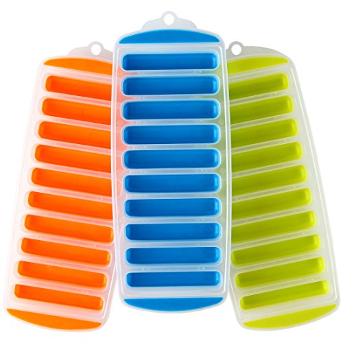 Lily's Home Silicone Narrow Ice Stick Cube Trays