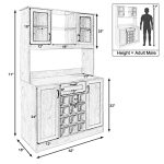 HOPUBUY Kitchen Pantry Storage Cabinet - Image 7
