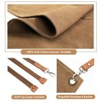 Cotton Canvas Cross Back Apron with Pockets - Image 4