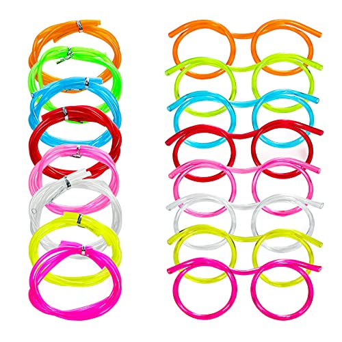Reusable Novelty Crazy Loop Eye Straws For DIY Fun Activities