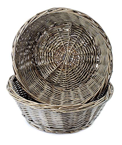 Wicker Round Basket for Kitchen, Home and Storage