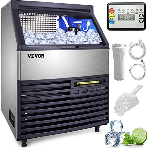 Professional Commercial Ice Machine with 99LBS Bin