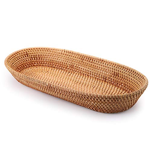 Cedilis 16.5'' Long Oval Rattan Bread Basket