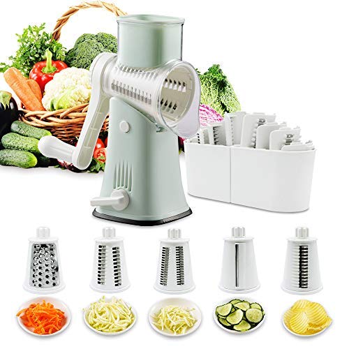 VEKAYA Rotary Cheese Grater and Shredder