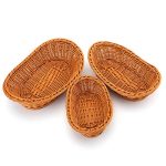 Poly-Wicker Woven Bread Baskets - Rustic Charm for Your Dining Experience - Image 3