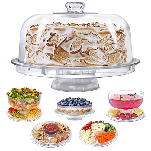Desert Platter Cake Stand with Dome Cover