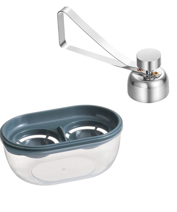 JLIAN MIOR Egg Yolk White Separator and Egg Topper Cutter Set