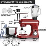 850W Tilt-Head 6.5QT Kitchen Food Mixer - Image 2
