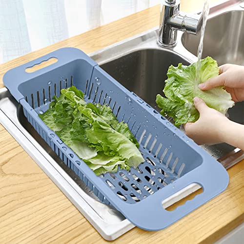MineSign Extendable Over the Sink Colander Fruits