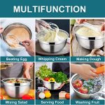 Stainless Steel Metal Nesting Salad Bowls with Lids - Image 3