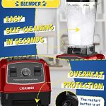 1500 Watt Commercial Blenders for Kitchen - Image 4