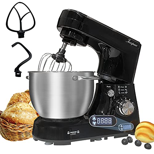 Kitchen Electric Stand Mixer with LCD Timer for Cake