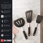 DI ORO Chef Series 3 Piece Silicone Turner Spatula Set - Image 4