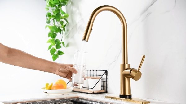 Touch On Sensor Kitchen Sink Faucet with Pull Down Sprayer - Image 7