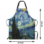 WONDERTIFY Van Gogh Classic Arts Starry Night Apron - Image 3