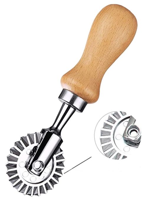 MTOMDY Ravioli Cutter Stamps with Roller Wheel