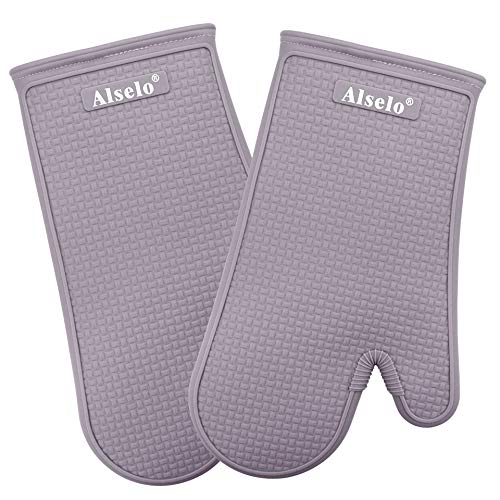 Heat Resistant Silicone Kitchen Gloves for 550 Degrees