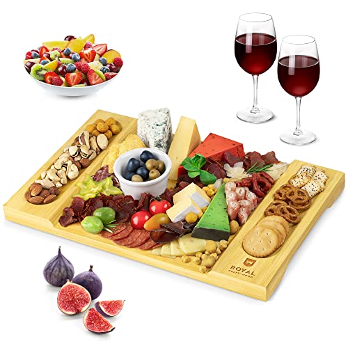 Charcuterie Platter and Serving Tray for Wine