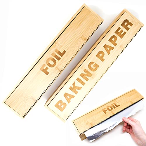LandHome Bamboo Wrap Dispenser with Cutter