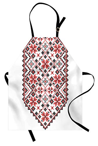 Ukrainian Style Floral Ornamental Nostalgic Vintage Pattern Artisan Design