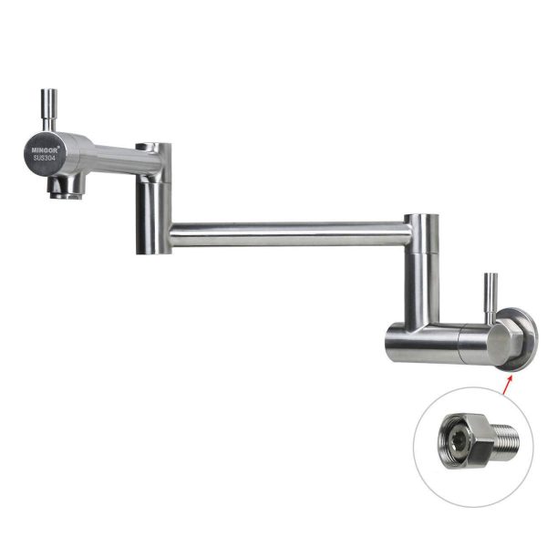 Commercial Wall Mount Kitchen Sink Faucet