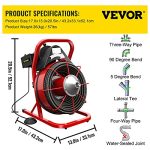 Mophorn 75Ft x 3/8Inch Drain Cleaner Machine - Image 7