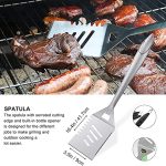 Grilljoy 8PC Extra Thick Stainless Steel Grilling Tools Set - Image 4