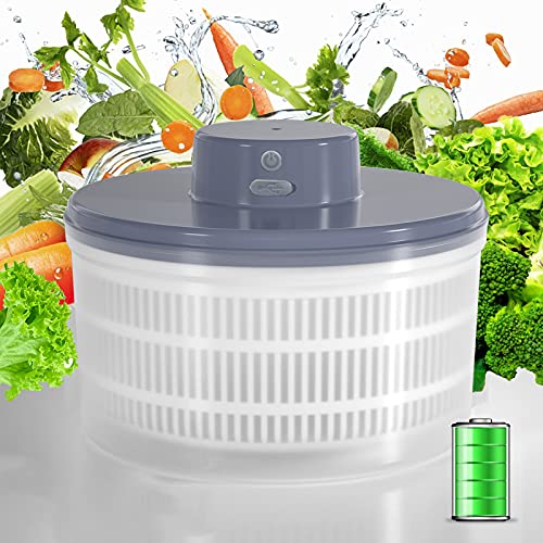Electric Salad Spinner - Lettuce Vegetable Dryer