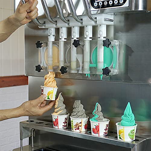 Commercial 5 Flavors Soft Serve Ice Cream Machine