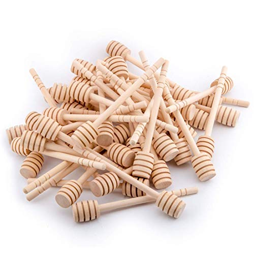 Portable Wooden Jam Honey Dipper Honey Sticks