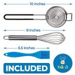 Mini Whisk and Silicone Pastry Brush Egg Separator Tool - Image 2