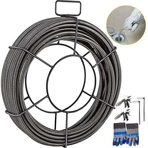 Mophorn Drain Cleaning Cable 100 Feet x 1/2 Inch
