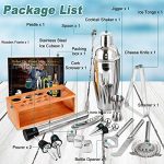 Cocktails with the 17pcs Cocktail Shaker Set – Professional Stainless Steel Bartender Equipment with Stand, Ideal Bar Gift Set for Mixing Expertise - Image 2
