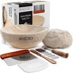 9 Inch Bread Banneton Proofing Basket Round Set