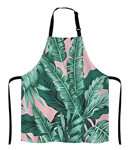 Lefolen Banana Leaf Adjustable Bib Apron