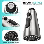 Pull Down Faucet Spray Head 3 Modes Replacement - Image 5